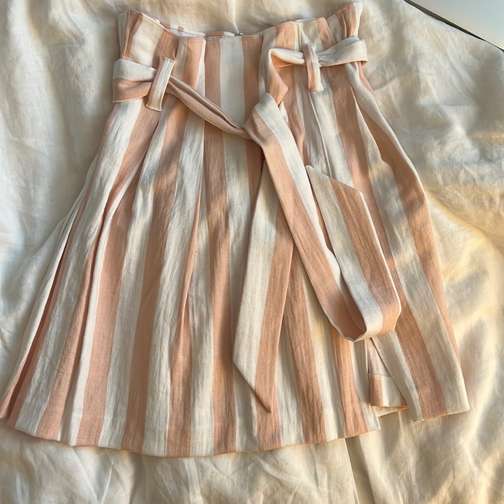 Privacy Please Petunia Skirt in Pearl Stripe